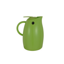 Green Plastic Coffee Pot with Glass Lined Inner Vacuum Insulated